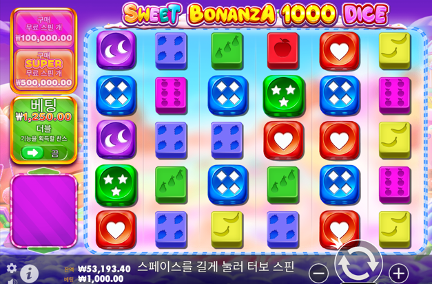 Sweet Bonanza 플레이 화면
