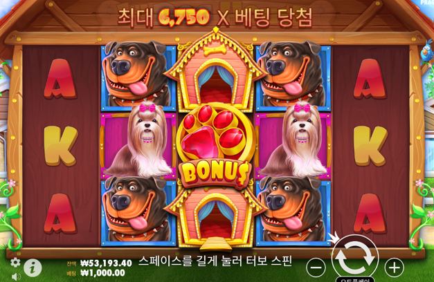 The Dog House 플레이 화면